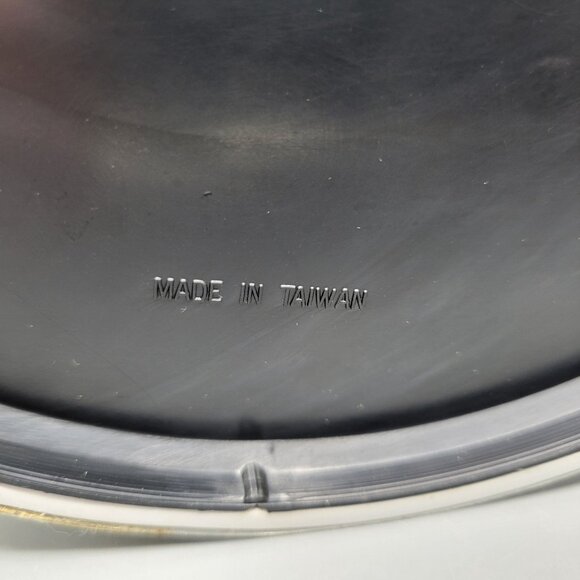 Vintage Mid Century Modern MCM Silver Gold Ice Bucket Clear Lid & Metal Handle - Picture 5 of 14